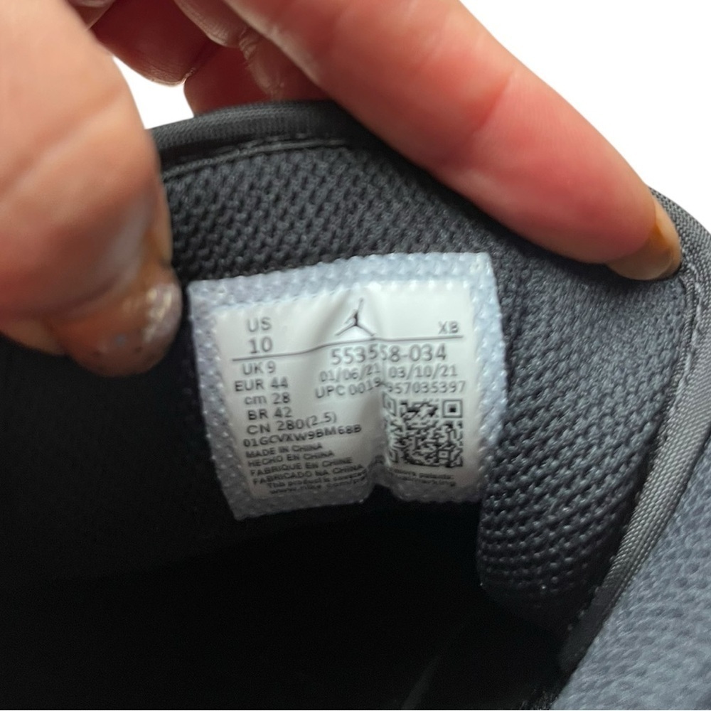 Nike Air Jordan 1 Low Black/crimson men’s size 10. - Picture 7 of 7